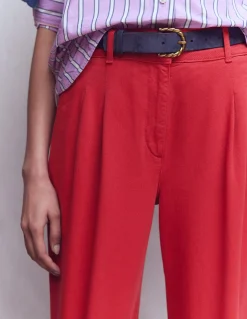 Boden Pantalons-Pantalon large Kensington Rouge coquelicot