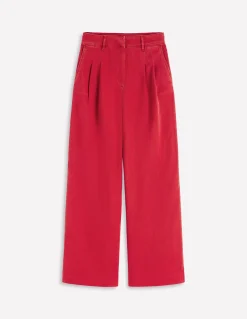 Boden Pantalons-Pantalon large Kensington Rouge coquelicot