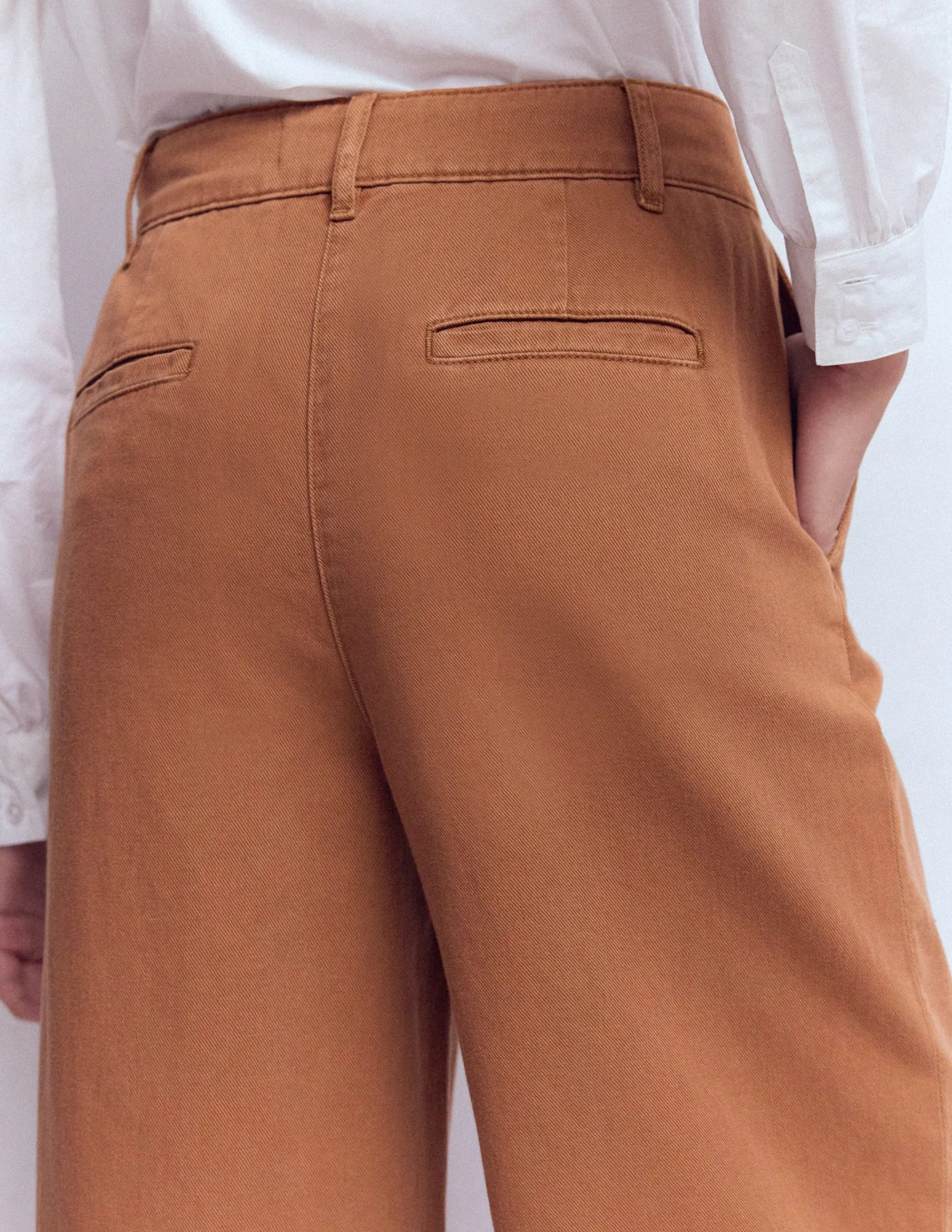 Boden Pantalons-Pantalon large Kensington Gingembre