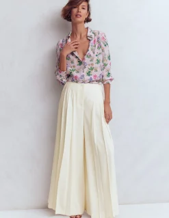 Boden Pantalons-Pantalon large Regent Ivoire