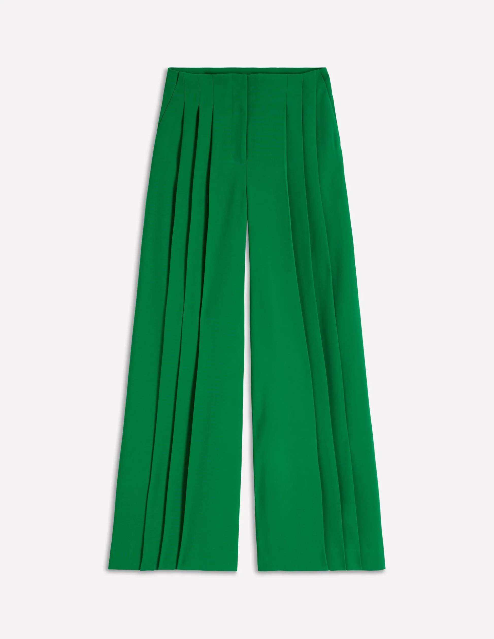 Boden Pantalons-Pantalon large Regent Émeraude Intense