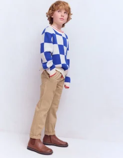 Boden Pantalons-Pantalon slim à enfiler Grège