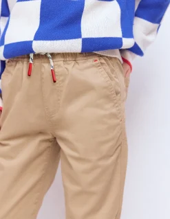 Boden Pantalons-Pantalon slim à enfiler Grège