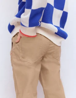 Boden Pantalons-Pantalon slim à enfiler Grège