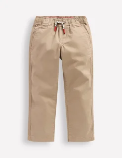 Boden Pantalons-Pantalon slim à enfiler Grège