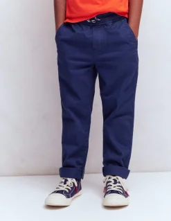 Boden Pantalons-Pantalon slim à enfiler Bleu marine universitaire