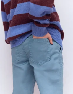 Boden Pantalons-Pantalon slim à enfiler Mer de Béring