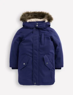 Boden Manteaux & Vestes-Parka imperméable Bleu marine universitaire