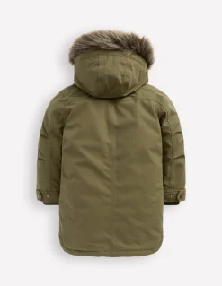 Boden Manteaux & Vestes-Parka imperméable Vert des bois