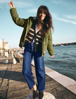 Boden Manteaux & Vestes-Parka matelassée façon duffle-coat VERT