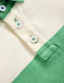 Boden Tops & T-Shirts-Polo en piqué VERT MING / LAIT DE COCO