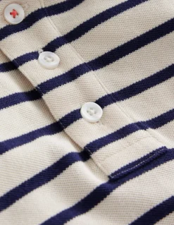 Boden Tops & T-Shirts-Polo en piqué Bleu universitaire/écru