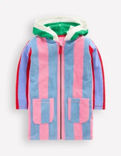 Boden Maillots & Tenues De Plage-Poncho en éponge Romie à fermeture zippée Rayé Méli-mélo Multicolore