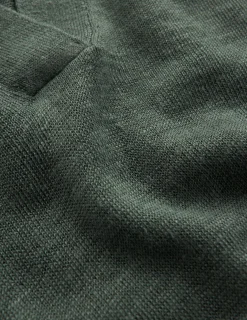 Boden Pulls & Gilets-Pull à col Agnes en lin Jaspe vert