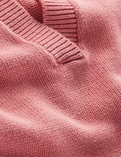 Boden Pulls & Gilets-Pull à col tunisien en coton Rose ancien