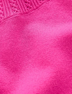 Boden Tenues De Travail|Pulls & Gilets-Pull col rond Emilia en coton Rose pivoine