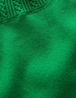 Boden Tenues De Travail|Pulls & Gilets-Pull col rond Emilia en coton Émeraude Intense