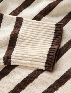 Boden Pulls & Gilets-Pull décontracté Lucy en coton Ivoire, marron