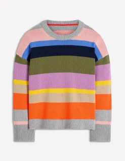 Boden Pulls & Gilets-Pull décontracté Lucy en coton Mutli, arc-en-ciel
