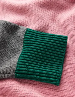 Boden Pulls & Gilets-Pull décontracté Lucy en coton Rose, gris, vert