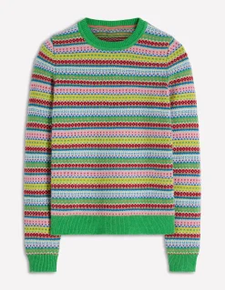 Boden Pulls & Gilets-Pull Edie à motif jacquard Multi, motif géométrique traditionnel