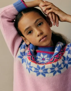 Boden Pulls & Gilets-Pull Eleanor à motif jacquard Rose fleuri