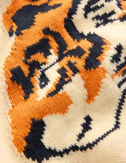 Boden Pulls & Gilets-Pull en jacquard Tigre ivoire chaud et rose