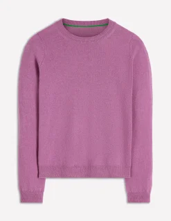Boden Tenues De Travail-Pull Eva col rond en cachemire Violet trèfle