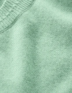 Boden Cachemire|Tenues De Travail-Pull Eva col rond en cachemire Bleu céladon