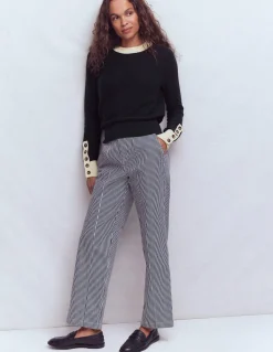 Boden Pulls & Gilets-Pull Grace colourblock Bleu marine