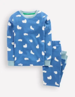 Boden Pyjamas & Chaussons-Pyjama long douillet Moutons geai bleu