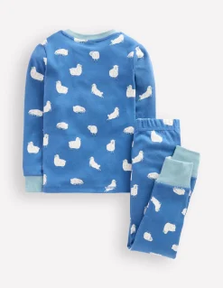 Boden Pyjamas & Chaussons-Pyjama long douillet Moutons geai bleu