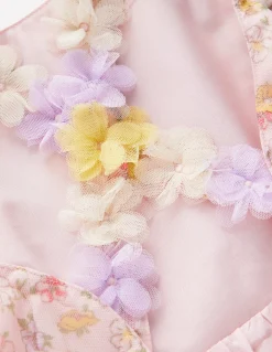 Boden Robes-Robe à bretelles virevoltantes au dos Motif Rosa ivoire doux