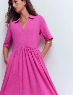 Boden Robes & Combinaisons|Midi-Robe à col Aria en jersey Passiflore