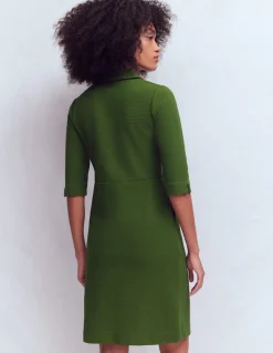 Boden Tenues De Travail|Robes & Combinaisons-Robe à manches courtes Cam en ottoman Sapin vert