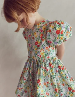 Boden Robes-Robe à ourlet bulle Motif Flower Vine chèvrefeuille