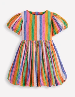 Boden Robes-Robe à ourlet bulle À Rayures Multicolores