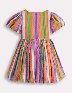 Boden Robes-Robe à ourlet bulle À Rayures Multicolores