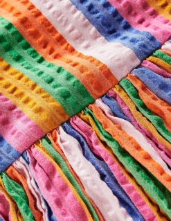 Boden Robes-Robe à ourlet bulle À Rayures Multicolores