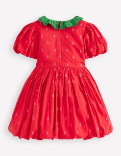 Boden Robes-Robe à ourlet bulle Fraise rose pop