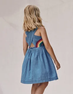 Boden Robes-Robe arc-en-ciel croisée dans le dos Arc-en-ciel délavé clair