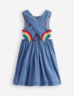 Boden Robes-Robe arc-en-ciel croisée dans le dos Arc-en-ciel délavé clair