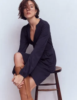 Boden Robes & Combinaisons|Robes Coupe Petite-Robe courte Amy en jersey Bleu marine