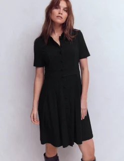 Boden Tenues De Travail|Robes & Combinaisons-Robe courte Bridget en point de Rome Noir