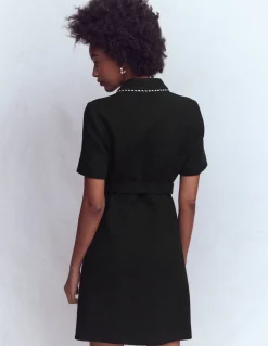 Boden Tenues De Travail|Robes & Combinaisons-Robe courte Loren à détails Noir