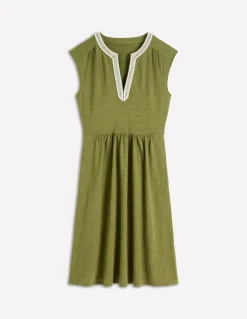 Boden Robes & Combinaisons|Robes Coupe Petite-Robe courte May en jersey Olive
