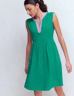 Boden Robes & Combinaisons|Robes Coupe Petite-Robe courte May en jersey Bleu sarcelle profond