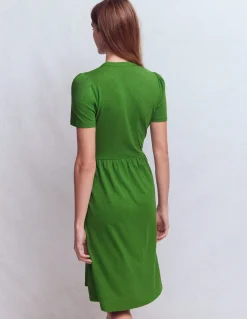 Boden Robes & Combinaisons|Robes Coupe Petite-Robe courte Naomi en jersey Vert promenade