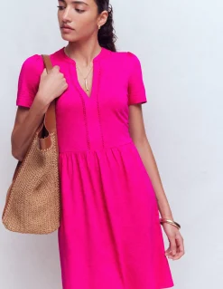Boden Robes & Combinaisons|Robes Coupe Petite-Robe courte Naomi en jersey Rose pivoine