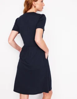 Boden Robes & Combinaisons|Robes Coupe Petite-Robe courte Naomi en jersey Bleu marine